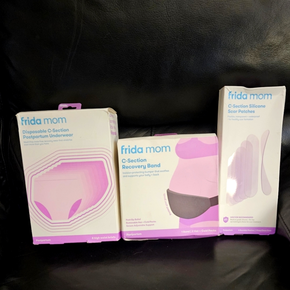NEW FridaMom C-Section Recovery Band, Disposal underwear and Scar patches